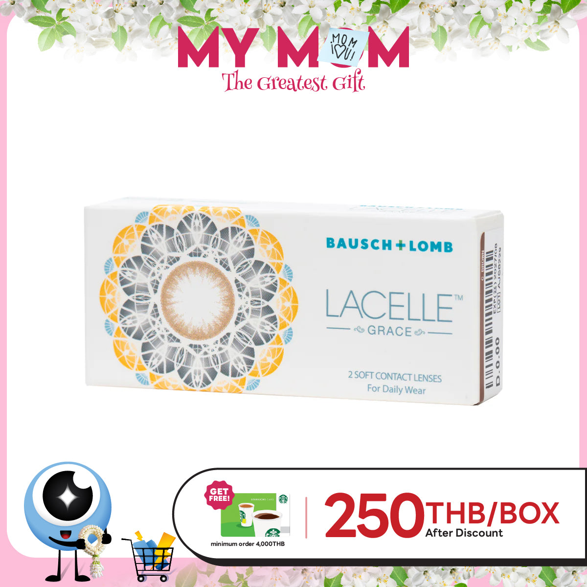 Bausch + Lomb Lacelle Grace Twinkle Brown