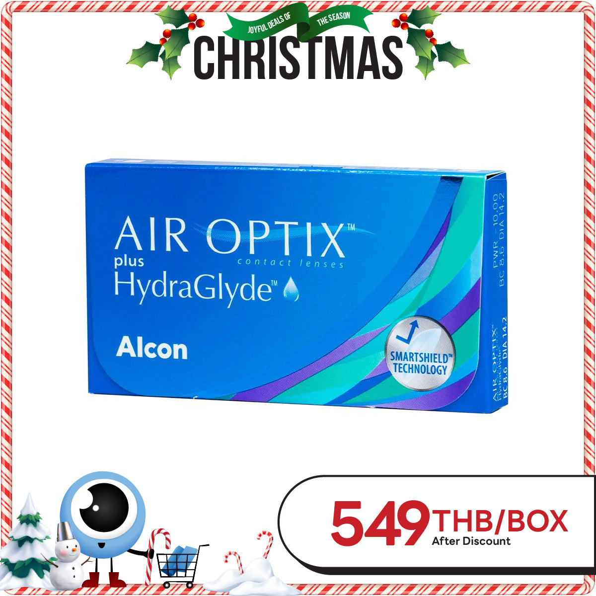 Air Optix Plus Hydraglyde 3pk