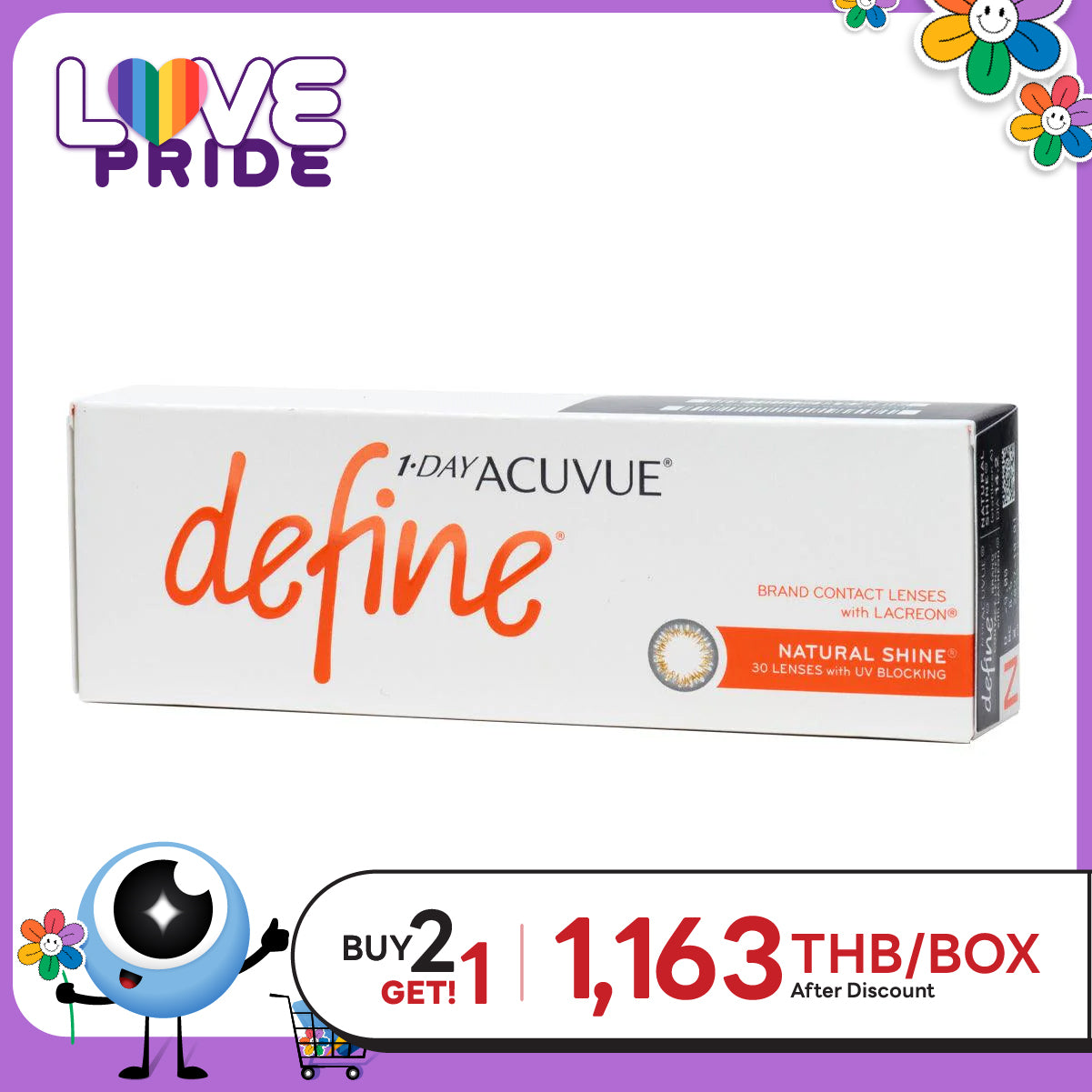 1-Day Acuvue Define Natural Shine