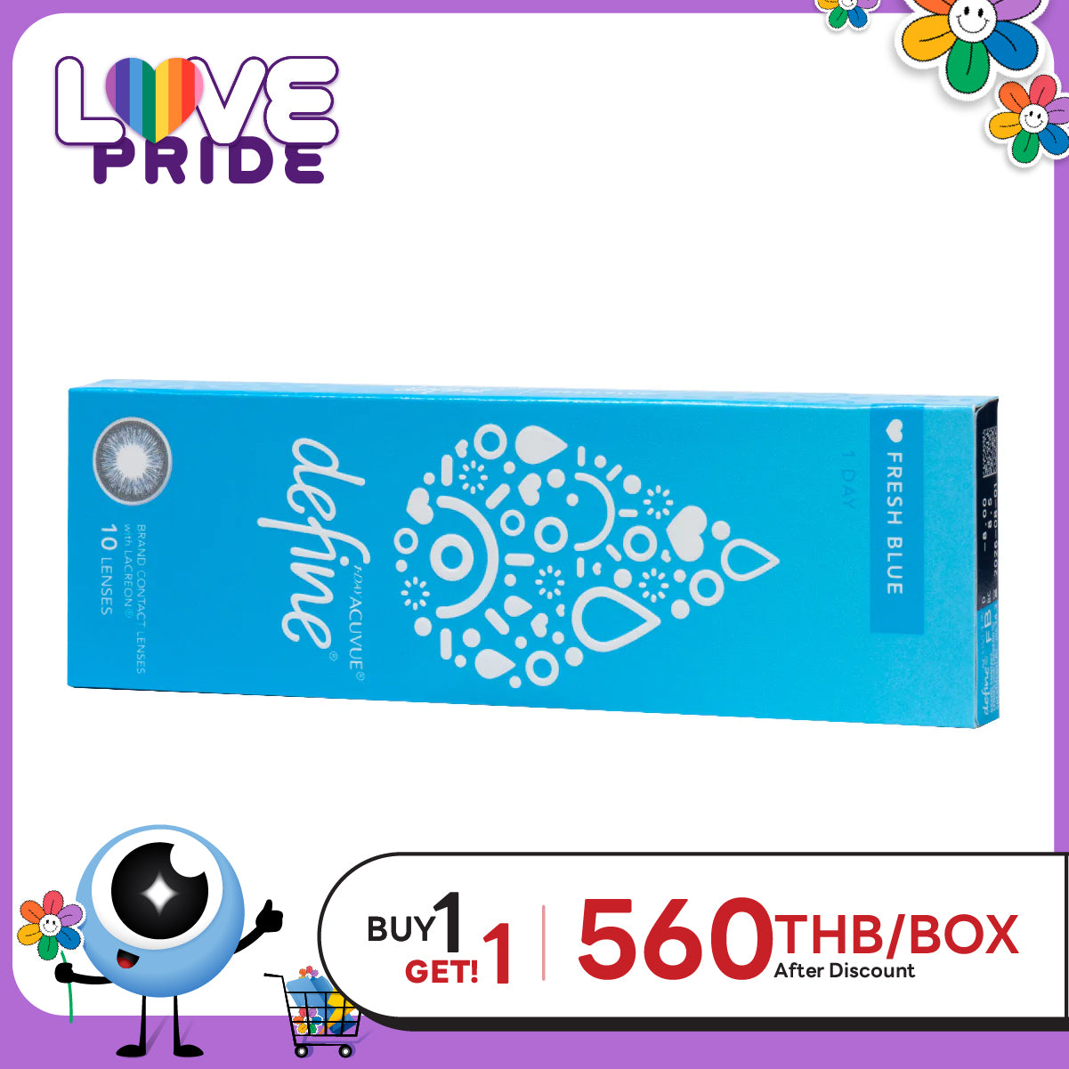 1-Day Acuvue Define Fresh Blue