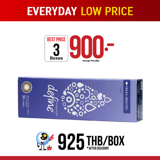 1-Day Acuvue Define Fresh Grayzel