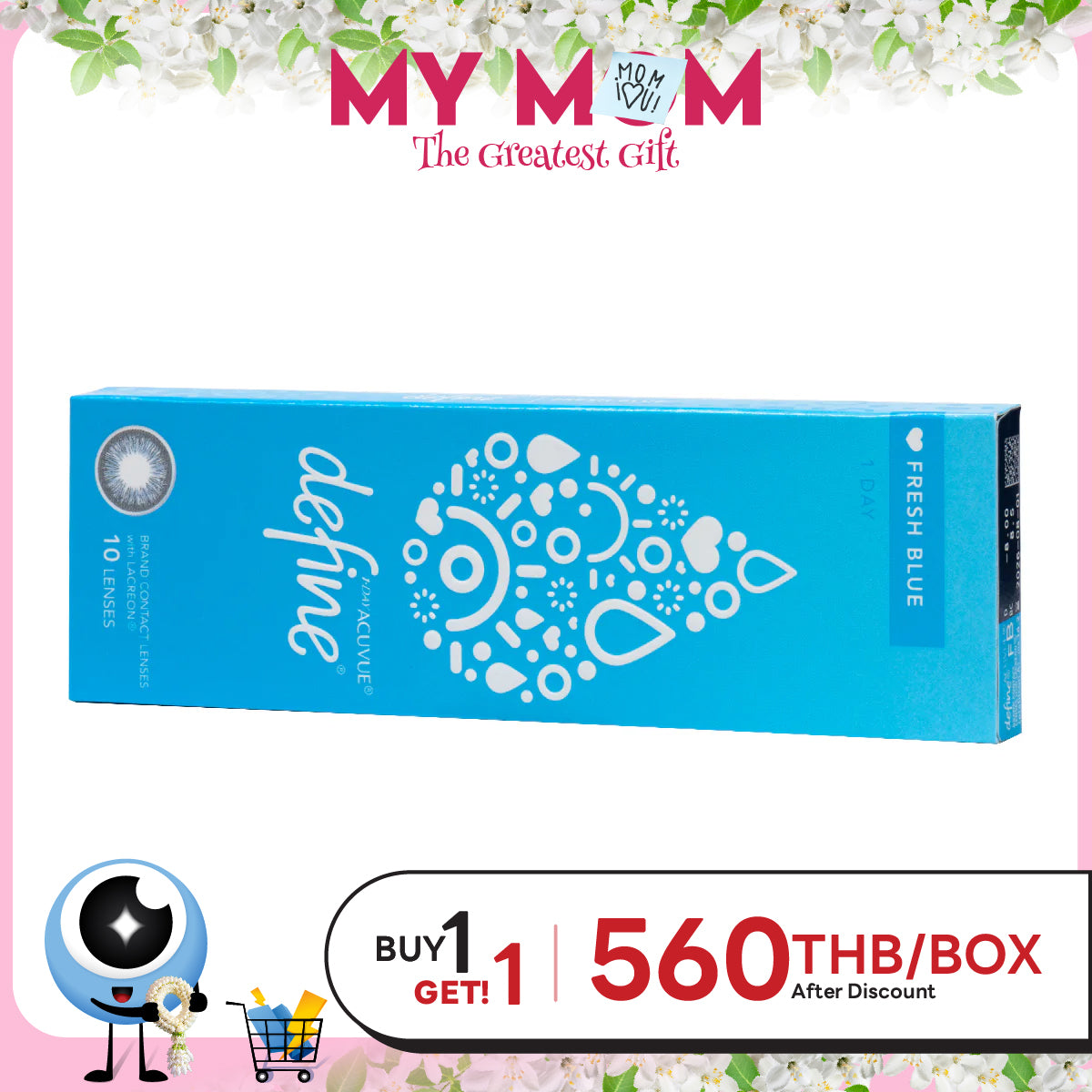 1-Day Acuvue Define Fresh Blue